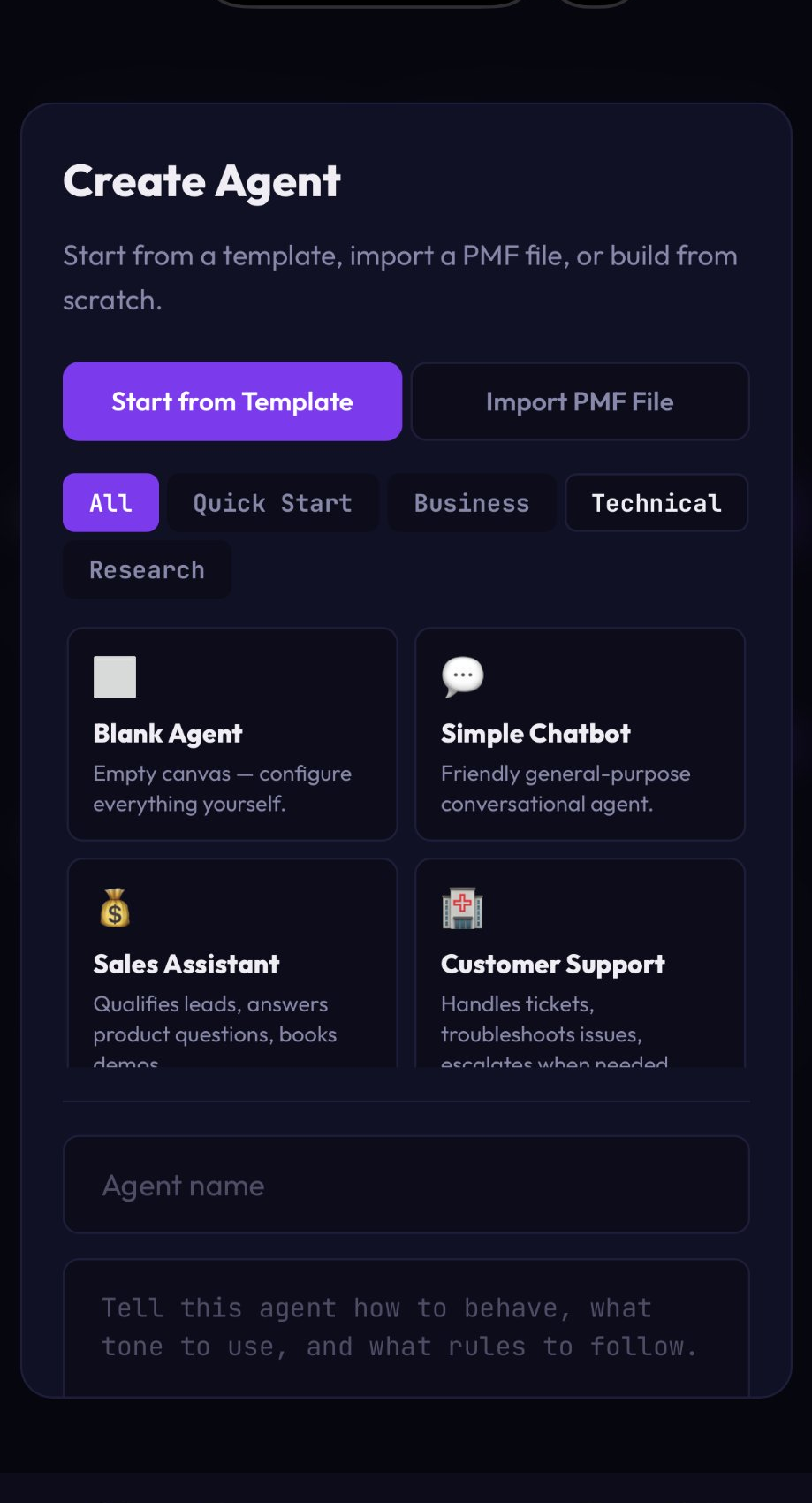Agent Templates